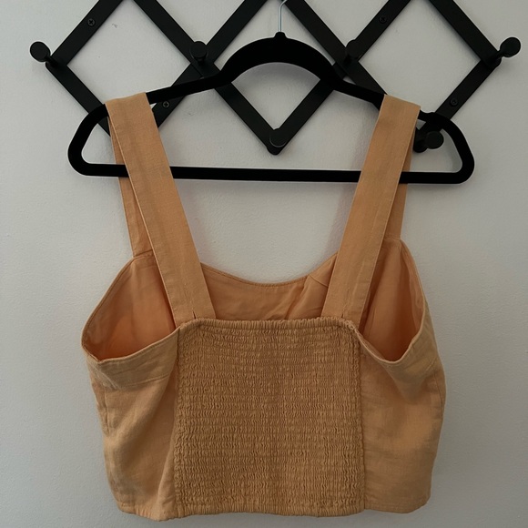 A&F Cropped Linen Top - Picture 3 of 4